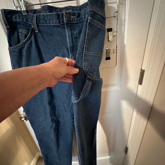 Dickies Mens Carpenter Style Work Blue Jeans 38x30 - Picture 2 of 5